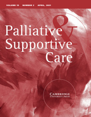 Palliative & Supportive Care Volume 19 - Issue 2 -