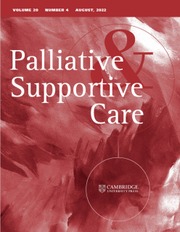 Palliative & Supportive Care Volume 20 - Issue 4 -