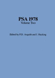 PSA: Proceedings of the Biennial Meeting of the Philosophy of Science Association Volume 1978 - Issue 2 -  Volume Two: Symposia and Invited Papers 1978
