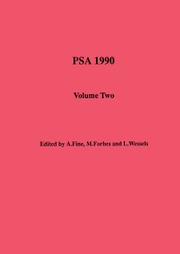 PSA: Proceedings of the Biennial Meeting of the Philosophy of Science Association Volume 1990 - Issue 2 -  Volume Two: Symposia and Invited Papers 1990