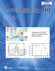 Powder Diffraction Volume 36 - Issue 2 -