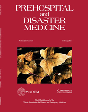 Prehospital and Disaster Medicine Volume 26 - Issue 1 -