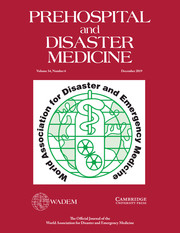 Prehospital and Disaster Medicine Volume 34 - Issue 6 -