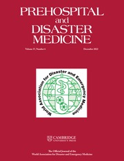 Prehospital and Disaster Medicine Volume 37 - Issue 6 -