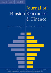Journal of Pension Economics & Finance Volume 15 - Special Issue3 -  The Impact of Reforms of State Retirement Plans