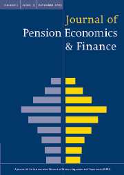 Journal of Pension Economics & Finance Volume 2 - Issue 3 -