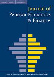Journal of Pension Economics & Finance Volume 4 - Issue 1 -