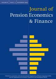 Journal of Pension Economics & Finance Volume 6 - Issue 3 -