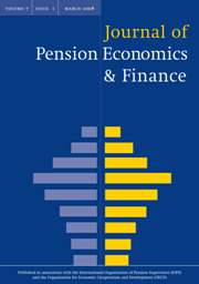Journal of Pension Economics & Finance Volume 7 - Issue 1 -