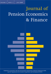 Journal of Pension Economics & Finance Volume 7 - Issue 2 -