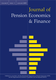 Journal of Pension Economics & Finance Volume 8 - Issue 1 -