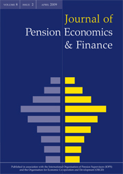 Journal of Pension Economics & Finance Volume 8 - Issue 2 -