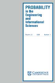 Probability in the Engineering and Informational Sciences Volume 22 - Issue 1 -