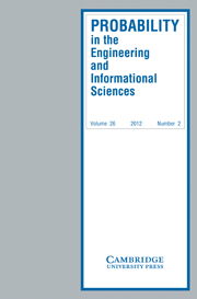 Probability in the Engineering and Informational Sciences Volume 26 - Issue 2 -