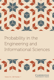 Probability in the Engineering and Informational Sciences Volume 35 - Special Issue1 -  Learning, Optimization, and Theory of G-Networks