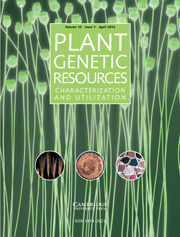 Plant Genetic Resources Volume 10 - Issue 1 -