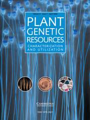 Plant Genetic Resources Volume 6 - Issue 1 -