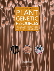 Plant Genetic Resources Volume 8 - Issue 2 -