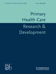 Primary Health Care Research & Development Volume 9 - Issue 2 -