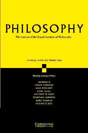 Philosophy Volume 79 - Issue 1 -
