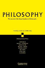 Philosophy Volume 79 - Issue 4 -