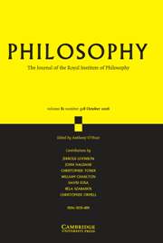 Philosophy Volume 81 - Issue 4 -