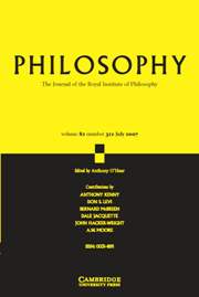 Philosophy Volume 82 - Issue 3 -