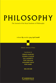 Philosophy Volume 83 - Issue 2 -