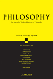 Philosophy Volume 83 - Issue 3 -