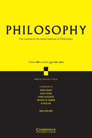 Philosophy Volume 86 - Issue 3 -