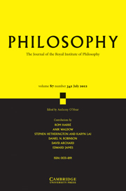 Philosophy Volume 87 - Issue 3 -