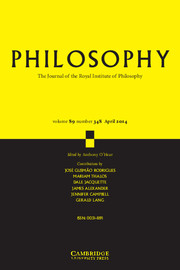 Philosophy Volume 89 - Issue 2 -