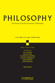 Philosophy Volume 89 - Issue 4 -