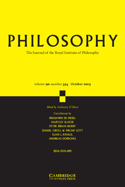 Philosophy Volume 90 - Issue 4 -