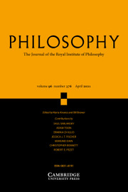 Philosophy Volume 96 - Issue 2 -