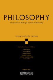 Philosophy Volume 97 - Issue 2 -