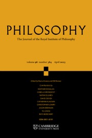 Philosophy Volume 98 - Issue 2 -