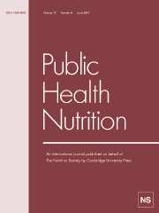 Public Health Nutrition Volume 10 - Issue 6 -