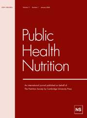 Public Health Nutrition Volume 11 - Issue 1 -