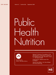 Public Health Nutrition Volume 12 - Issue 9 -