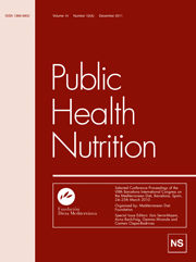 Public Health Nutrition Volume 14 - Issue 12 -