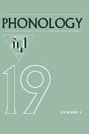 Phonology Volume 19 - Issue 3 -