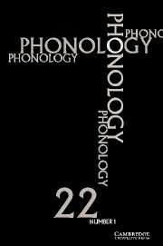 Phonology Volume 22 - Issue 1 -