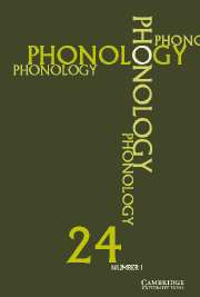 Phonology Volume 24 - Issue 1 -