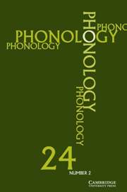 Phonology Volume 24 - Issue 2 -