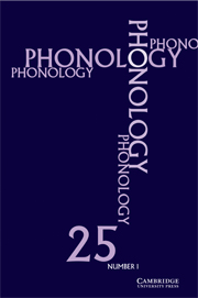 Phonology Volume 25 - Issue 1 -