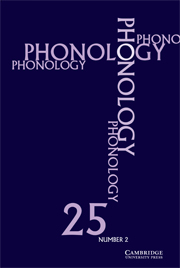 Phonology Volume 25 - Issue 2 -