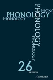 Phonology Volume 26 - Issue 1 -
