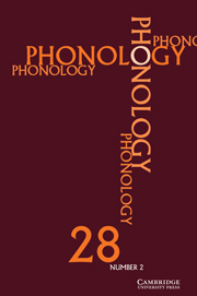 Phonology Volume 28 - Issue 2 -