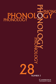 Phonology Volume 28 - Issue 3 -